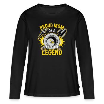 Gold prospectors Gold miners Gold diggers - Women's Premium Organic Long Sleeve Shirt - black - Front - Julia (174cm)