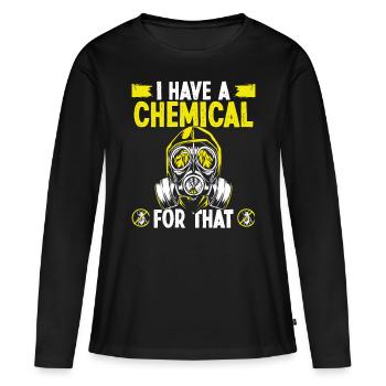 Pest Control Technician Chemical Worker - Frauen Premium Bio Langarmshirt - Schwarz - Vorne - Julia (174cm)