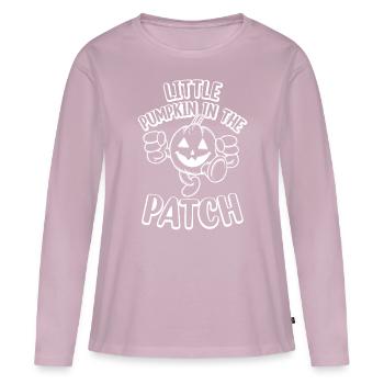 Halloween - Little Pumpkin In The Patch - Women's Premium Organic Long Sleeve Shirt - dusky pink - Front - Julia (174cm)