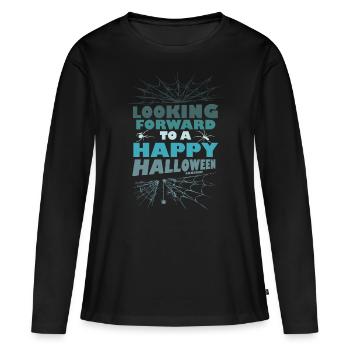 I'm looking forward to Halloween - Women's Premium Organic Long Sleeve Shirt - black - Front - Julia (174cm)