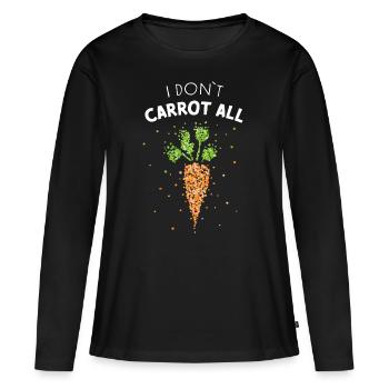 Je ne carotte pas tous les costumes de carottes remplacement carnaval - T-shirt manches longues Premium bio Femme - noir - Devant - Julia (174cm)