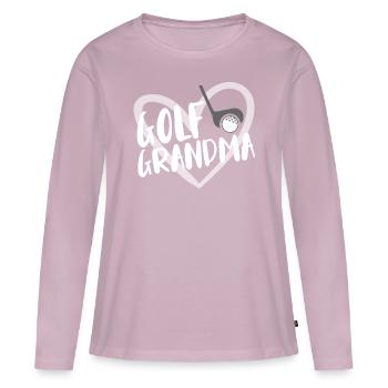 Golf Spieler Spruch Geschenkidee - Frauen Premium Bio Langarmshirt - Altrosa - Vorne - Julia (174cm)
