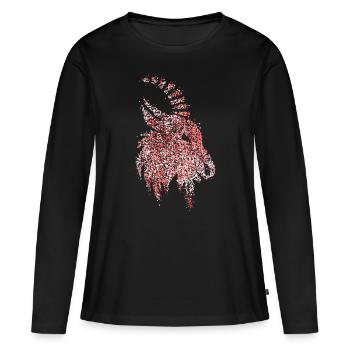 Geißbock Rot Weiß Rut un Wiess Karneval Köln Kölle - T-shirt manches longues Premium bio Femme - noir - Devant - Julia (174cm)