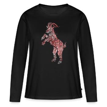 Geißbock Rot Weiß Rut un Wiess Kölle Köln Fasching - T-shirt manches longues Premium bio Femme - noir - Devant - Julia (174cm)