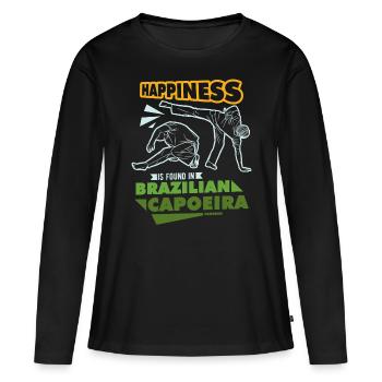 Brésil - T-shirt manches longues Premium bio Femme - noir - Devant - Julia (174cm)