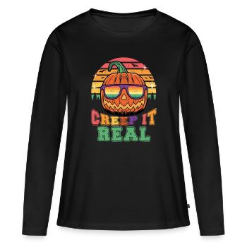 Kriechen Sie Es Real - Frauen Premium Bio Langarmshirt - Schwarz - Vorne - Julia (174cm)