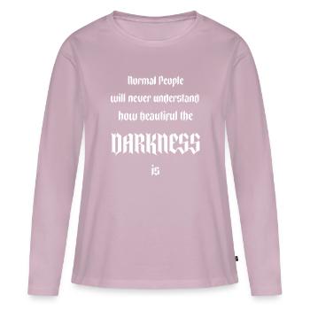 Gothic Lover Normal People Never Become - Women's Premium Organic Long Sleeve Shirt - dusky pink - Front - Julia (174cm)