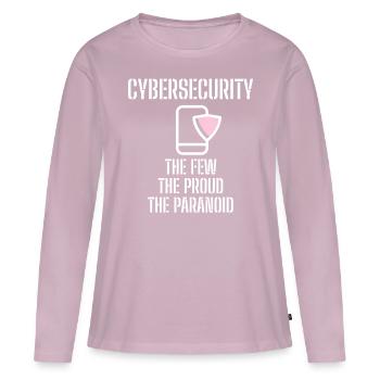 Cybersecurity - IT-Sicherheit Informatiker - Frauen Premium Bio Langarmshirt - Altrosa - Vorne - Julia (174cm)