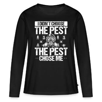 Pest Control Worker Animal Control Technician - Frauen Premium Bio Langarmshirt - Schwarz - Vorne - Julia (174cm)