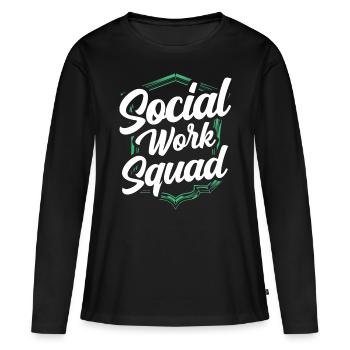 Team Social Work Social Workers Social Work - Women's Premium Organic Long Sleeve Shirt - black - Front - Julia (174cm)