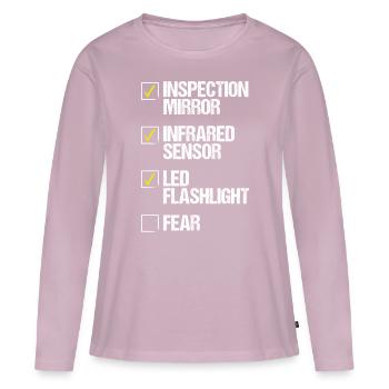 Animal Control Officer Pest Control Technician - Frauen Premium Bio Langarmshirt - Altrosa - Vorne - Julia (174cm)