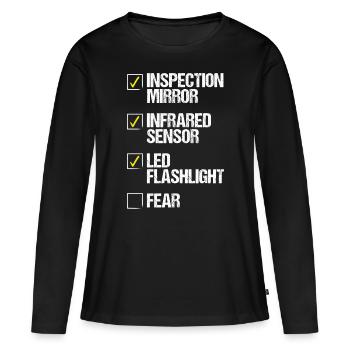 Animal Control Officer Pest Control Technician - Frauen Premium Bio Langarmshirt - Schwarz - Vorne - Julia (174cm)