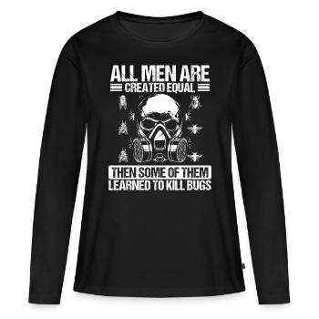 Animal Control Pest Control Technician Bugs - Frauen Premium Bio Langarmshirt - Schwarz - Vorne - Julia (174cm)