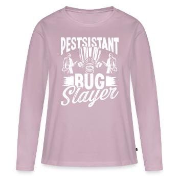 Pest Control Technician Animal Officer Chemicals - Frauen Premium Bio Langarmshirt - Altrosa - Vorne - Julia (174cm)