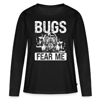 Pest Control Worker Bugs Animal Control Officer - Frauen Premium Bio Langarmshirt - Schwarz - Vorne - Julia (174cm)