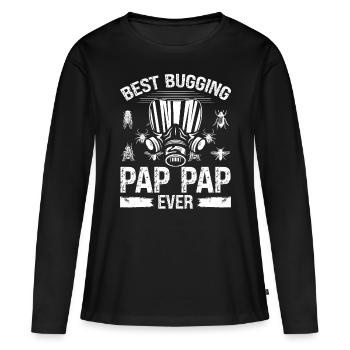 Dad Pest Control Worker Fathers Pest Technician - Frauen Premium Bio Langarmshirt - Schwarz - Vorne - Julia (174cm)