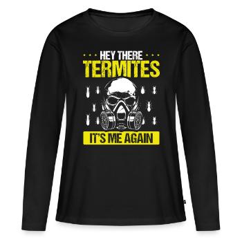Termite Control Technician Pest Control Worker - Frauen Premium Bio Langarmshirt - Schwarz - Vorne - Julia (174cm)