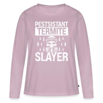 Termite Control Technician Pest Control Killer - Frauen Premium Bio Langarmshirt - Altrosa - Vorne - Julia (174cm)