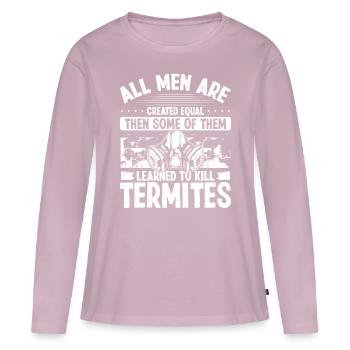 Termite Control Technician Pest Control Officer - Frauen Premium Bio Langarmshirt - Altrosa - Vorne - Julia (174cm)