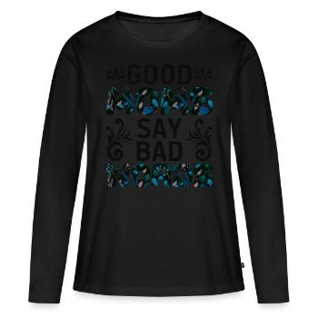 Idée cadeau de mère pour la fête des mères Meilleure mère - T-shirt manches longues Premium bio Femme - noir - Devant - Julia (174cm)
