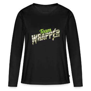 Équipe Wrapper Momie Horde Halloween - T-shirt manches longues Premium bio Femme - noir - Devant - Julia (174cm)