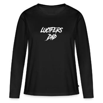 Goth Papa de Lucifer - T-shirt manches longues Premium bio Femme - noir - Devant - Julia (174cm)