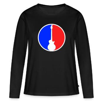 Logo d’Egitarre - T-shirt manches longues Premium bio Femme - noir - Devant - Julia (174cm)