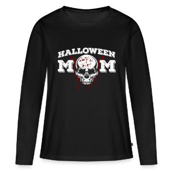 Halloween Mom funny women shirt - Women's Premium Organic Long Sleeve Shirt - black - Front - Julia (174cm)