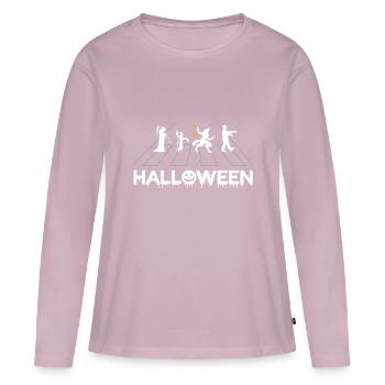 Halloween Creatures Zebra Stripes Funny - Women's Premium Organic Long Sleeve Shirt - dusky pink - Front - Julia (174cm)