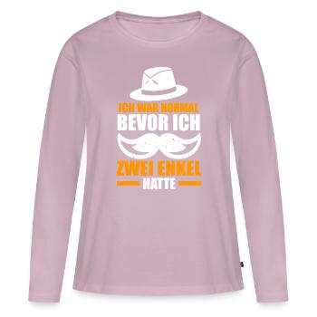 Großvater Großpapa Opi Opa - Frauen Premium Bio Langarmshirt - Altrosa - Vorne - Julia (174cm)