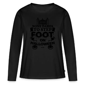 Halloween Horror - Frauen Premium Bio Langarmshirt - Schwarz - Vorne - Julia (174cm)