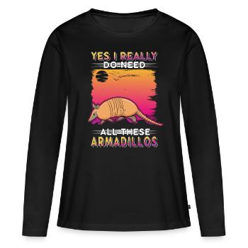 Tatou Cadeau Tatou - T-shirt manches longues Premium bio Femme - noir - Devant - Julia (174cm)