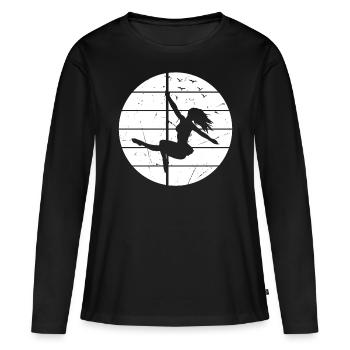 Pole Dance Filles Pole Dance - Pole Dance - T-shirt manches longues Premium bio Femme - noir - Devant - Julia (174cm)