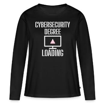 Cybersécurité - Informaticiens en sécurité des TI - T-shirt manches longues Premium bio Femme - noir - Devant - Julia (174cm)