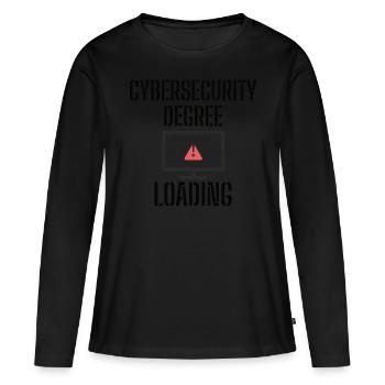 Cybersécurité - Informaticiens en sécurité des TI - T-shirt manches longues Premium bio Femme - noir - Devant - Julia (174cm)