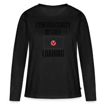 Cybersécurité - Informaticiens en sécurité des TI - T-shirt manches longues Premium bio Femme - noir - Devant - Julia (174cm)