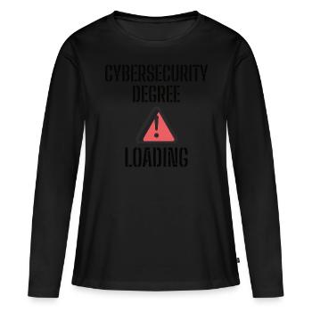 Cybersecurity - IT-Sicherheit Informatiker - Frauen Premium Bio Langarmshirt - Schwarz - Vorne - Julia (174cm)