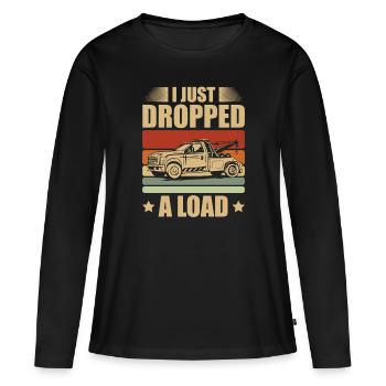 Ich Habe Gerade Einen - Frauen Premium Bio Langarmshirt - Schwarz - Vorne - Julia (174cm)