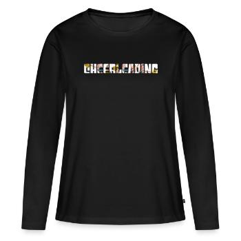 Cheerleading - T-shirt manches longues Premium bio Femme - noir - Devant - Julia (174cm)