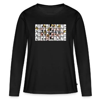 Cheerleading - T-shirt manches longues Premium bio Femme - noir - Devant - Julia (174cm)