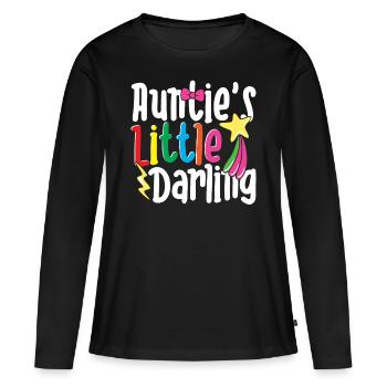 Auntie’s Little Darling Loisirs colorés pour enfants - T-shirt manches longues Premium bio Femme - noir - Devant - Julia (174cm)
