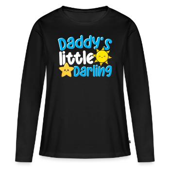 Daddy’s Little Darling Mignon Kiddie Sun Star Kid - T-shirt manches longues Premium bio Femme - noir - Devant - Julia (174cm)
