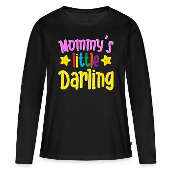 Mommy’s Little Darling Cute Kiddie Stars Enfants - T-shirt manches longues Premium bio Femme - noir - Devant - Julia (174cm)