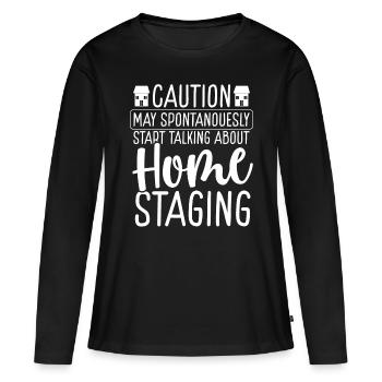 Home Staging Interior Home Stager House Showing - Women's Premium Organic Long Sleeve Shirt - black - Front - Julia (174cm)