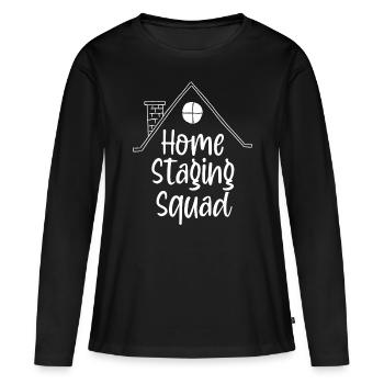 Home Staging Squad House Interior Home Stager - Women's Premium Organic Long Sleeve Shirt - black - Front - Julia (174cm)