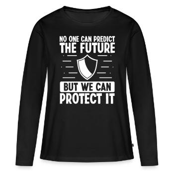 Insurance Agent Protect the Future Insurance - Frauen Premium Bio Langarmshirt - Schwarz - Vorne - Julia (174cm)