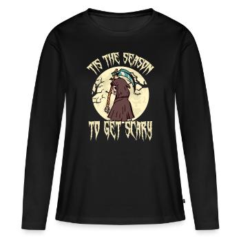 Halloween Party Grim Reaper Grim Reaper Angel of the To - Women's Premium Organic Long Sleeve Shirt - black - Front - Julia (174cm)