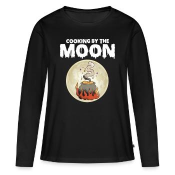 Commerce de bonbons Halloween Party Nightmare S - T-shirt manches longues Premium bio Femme - noir - Devant - Julia (174cm)