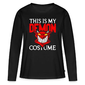 Demon - This is my Demon Costume - Women's Premium Organic Long Sleeve Shirt - black - Front - Julia (174cm)