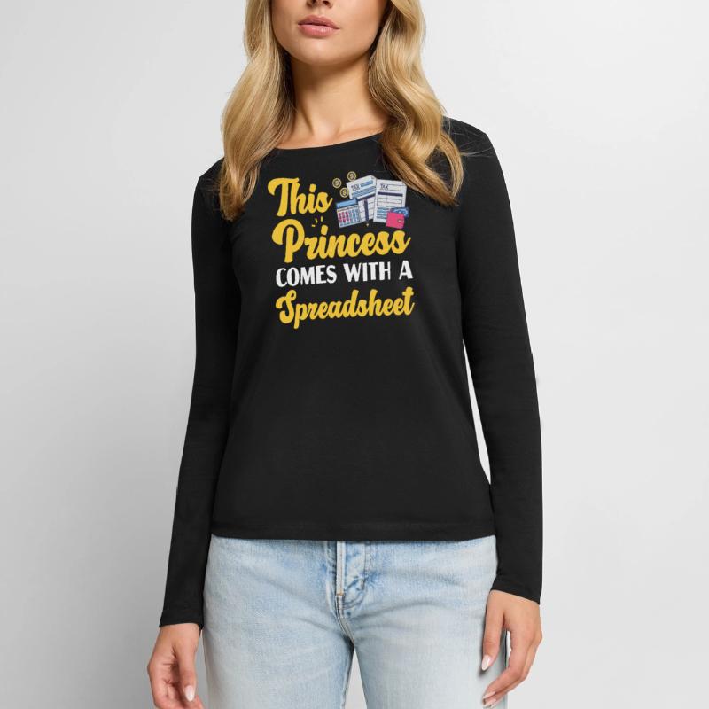 Comptable Comptable Comptable T-shirt manches longues Premium bio Femme